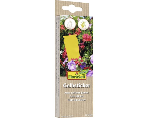 Gele kleefvallen voor plantenplagen FloraSelf Nature 10 stuks