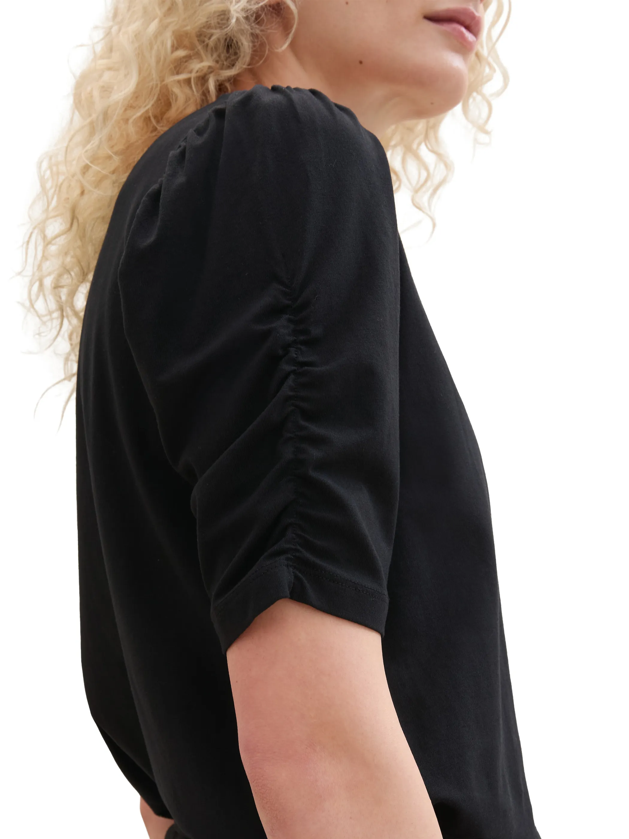 Damen Shirt mit edler Raffung