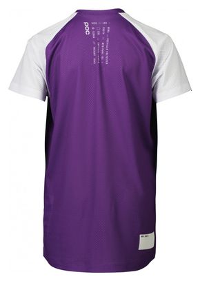 Maillot Manches Courtes Enfant POC Essential MTB Violet/Blanc