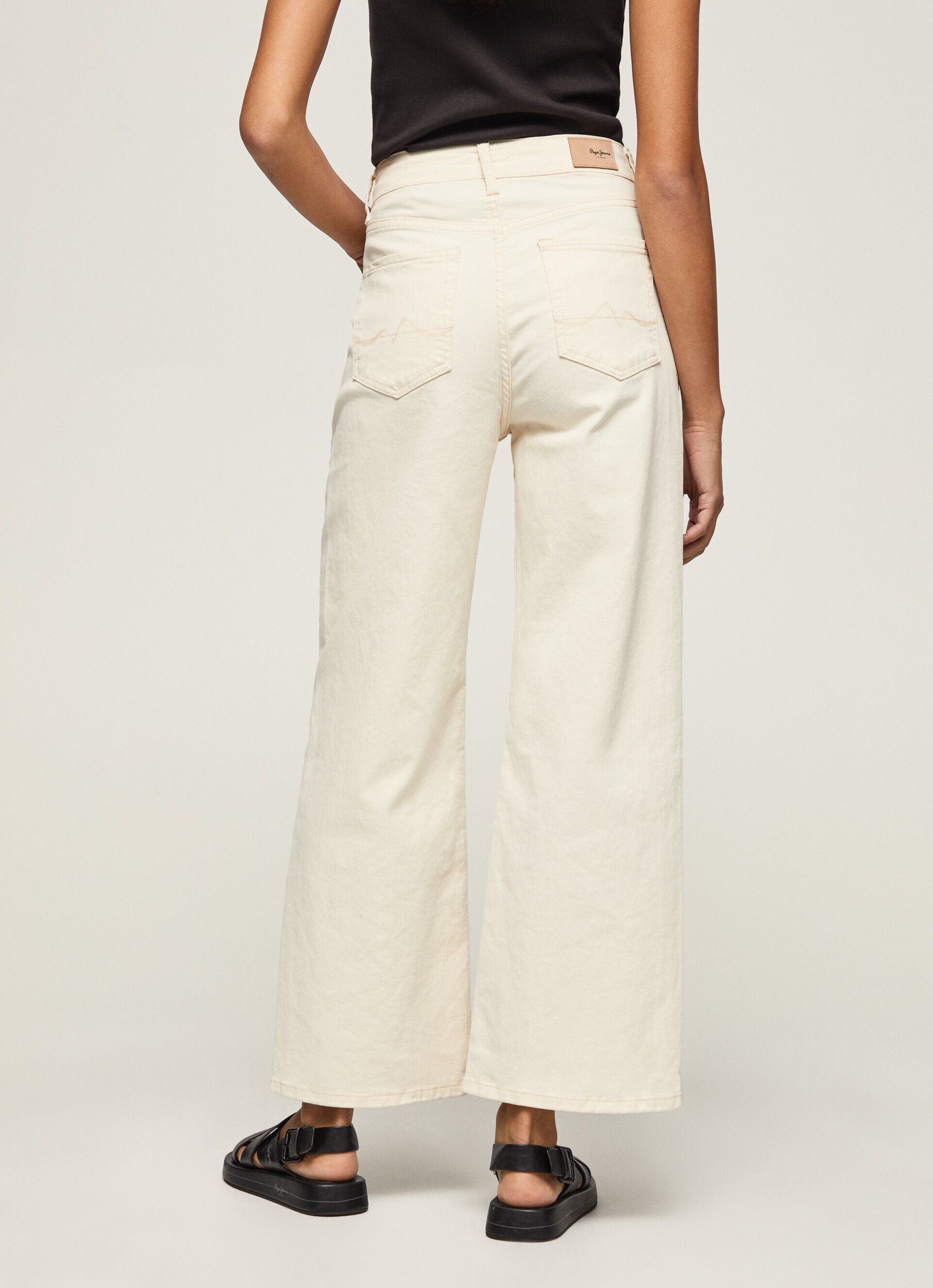 JEAN LEXA SKY FIT ANCHO TIRO ALTO - jeans