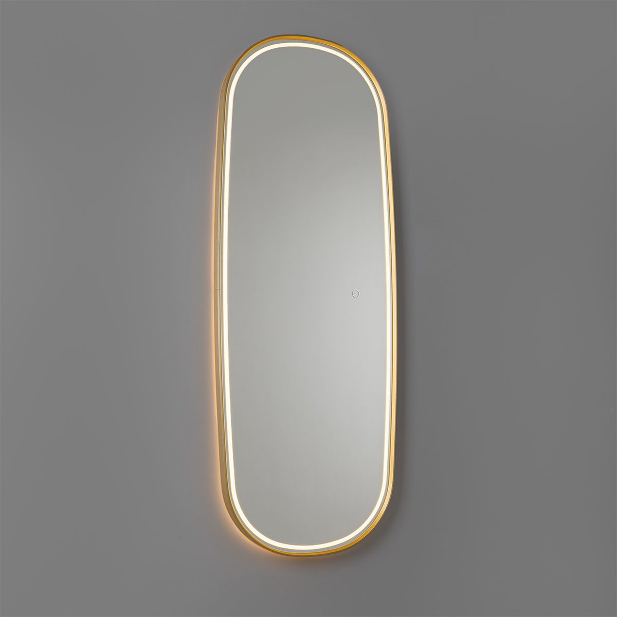 Moderne badkamerspiegel goud incl. LED en touch dimmer - Geraldien