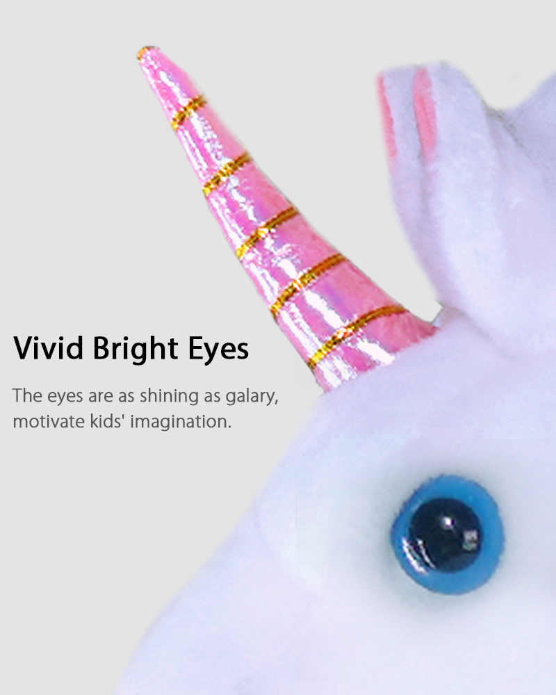 Licorne blanche à monter grand modèle pour 4 à 9 ans
