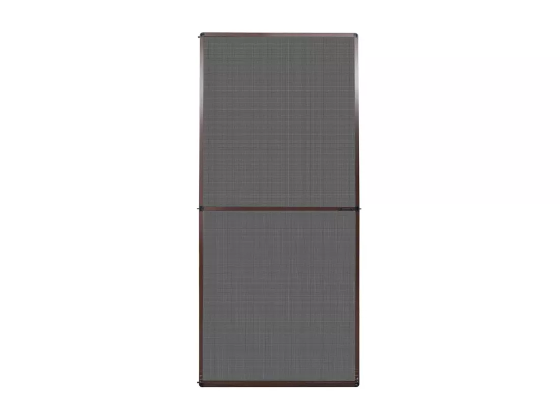 Moustiquaire à charnière pour portes Marron 100x215 cm
