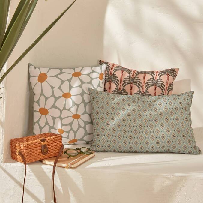 Housse de coussin d'extérieur LILIO Vert celadon