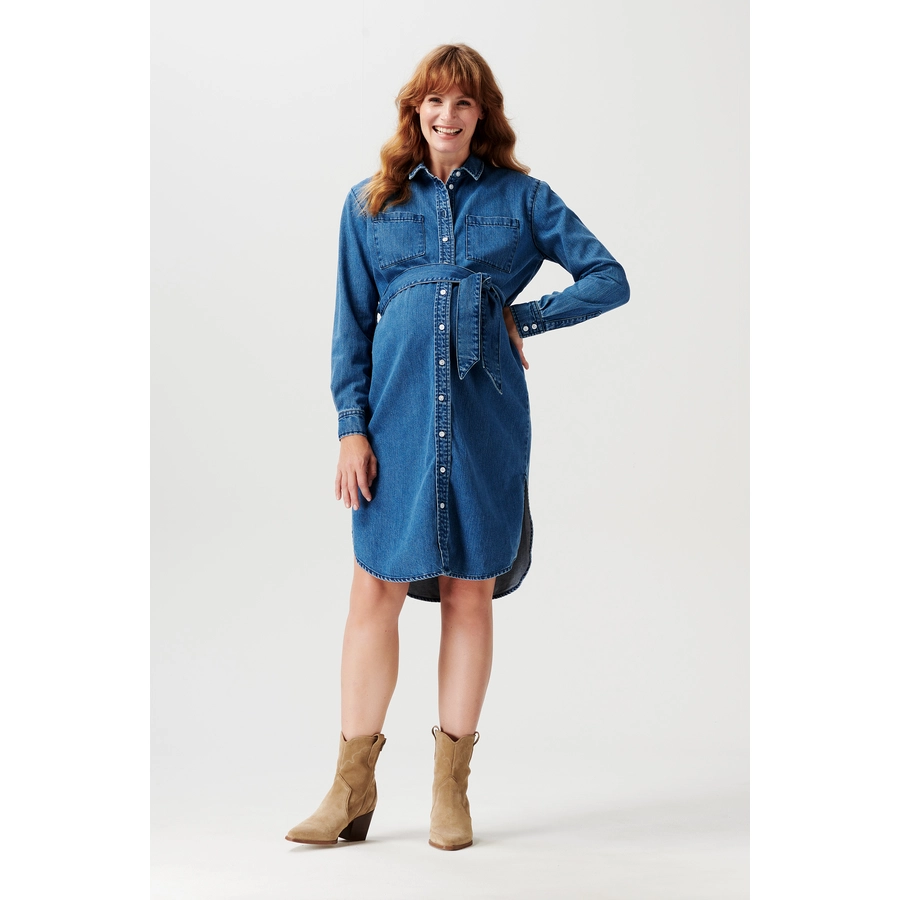 Noppies Still-Kleid Athens Medium Blue Wash