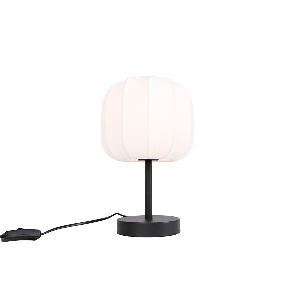 Japandi tafellamp zwart met wit - Madleine