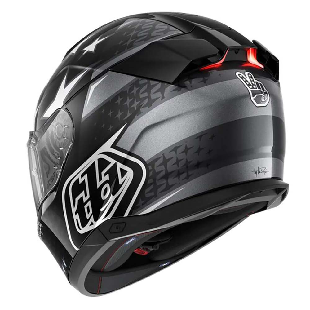 Shark - Casque Skwal i3 US Flag - Troy Lee Designs Noir / Anthracite / Blanc