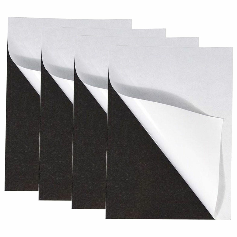 4 feuilles magnétiques autocollantes 21 x 29 cm