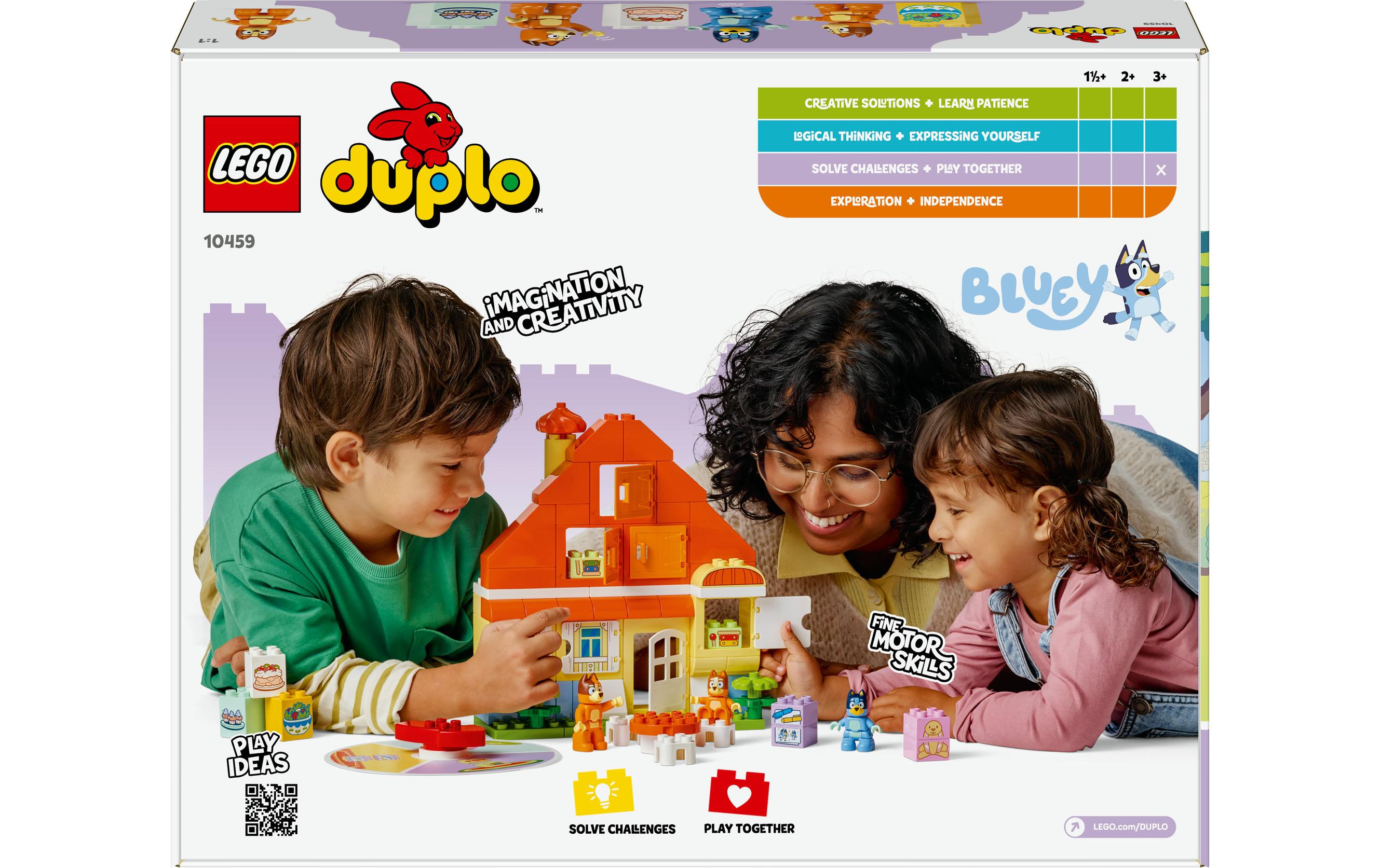 DUPLO® Blueys Familienhaus mit Memory-Spiel 10459Interaktives 2-in-1-Spielzeug für kleine und grosse Fans von Bluey