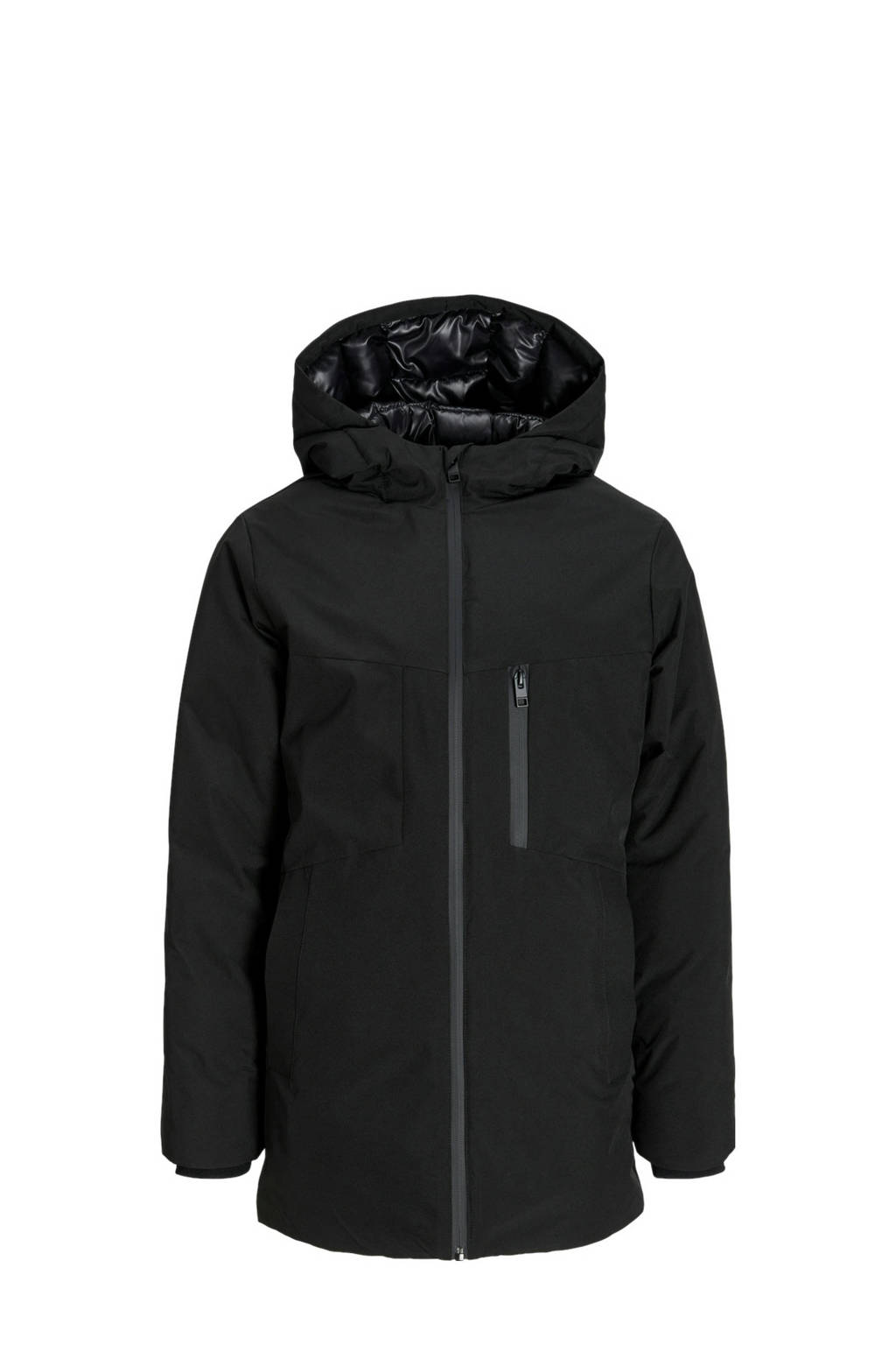 JACK & JONES gewatteerde winterjas JJPAYNE zwart