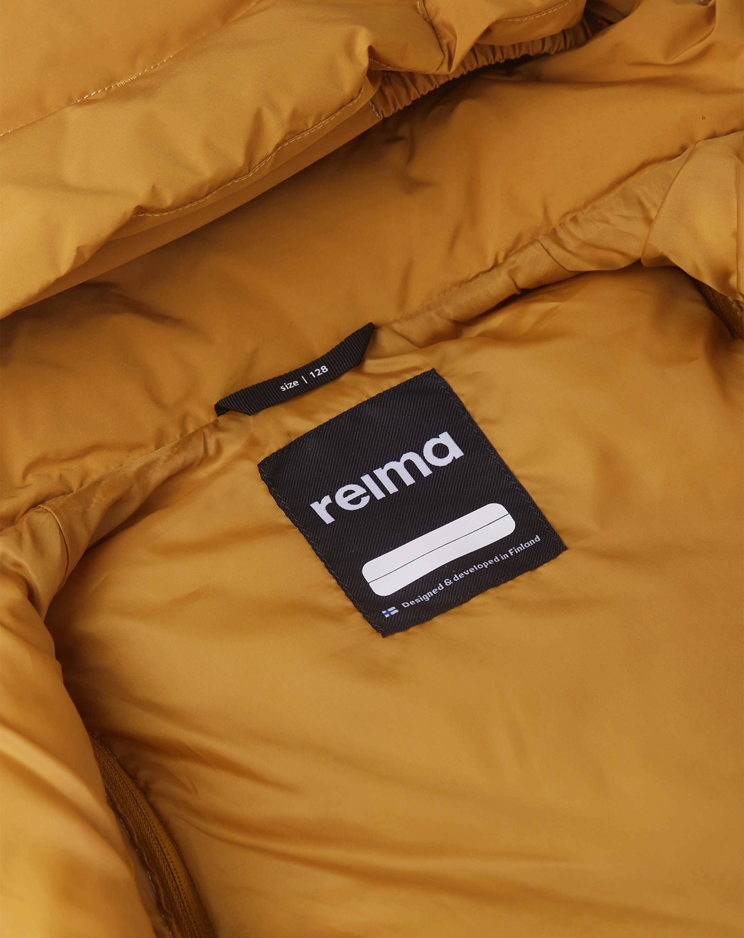 Daunen-Steppjacke PAAHTO mit Kapuze in golden brown