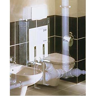 Wisa 2100 bedieningsplaat 2100 SO frontbediend 40x13.5cm wit