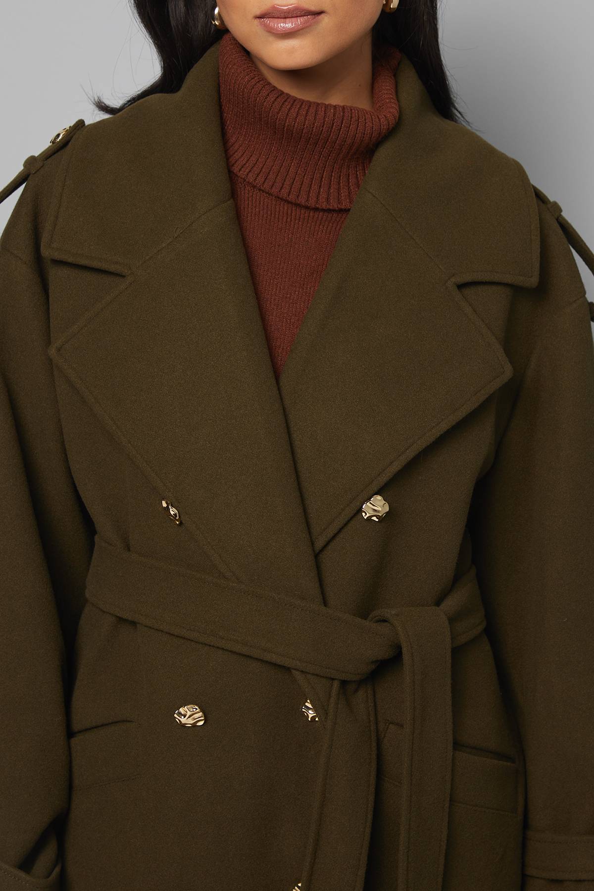 Wallis Trench-coat à Revers Larges