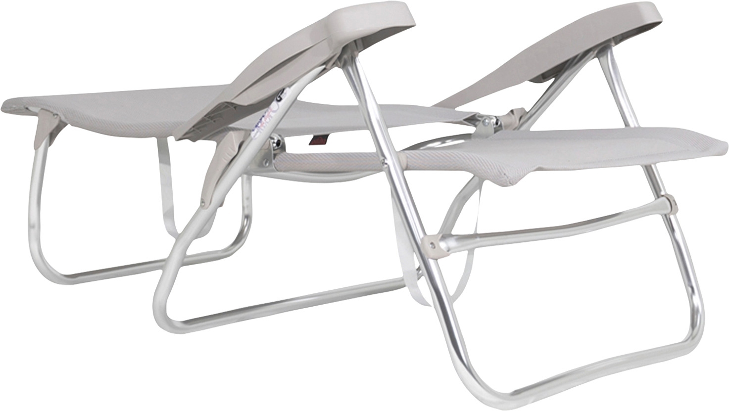Crespo AL/223 Classic Strandstuhl / Liege hellgrau