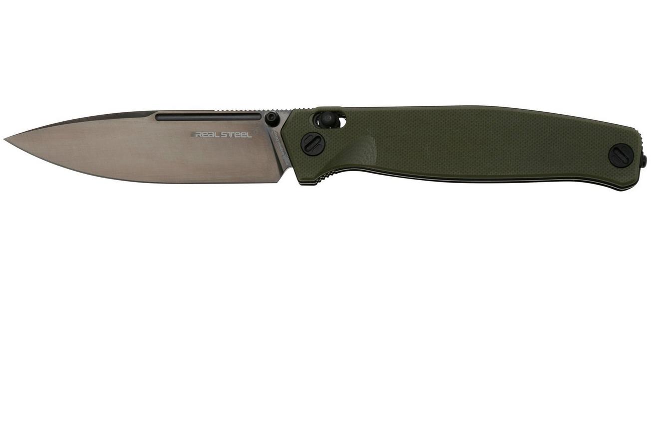 Real Steel Huginn Ultra 7654BG, Black S35VN, OD Green G10 zakmes, Ivan Braginets design