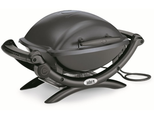 WEBER - Barbecue électrique Q1400 Dark grey, 2200 w, Grille fonte
