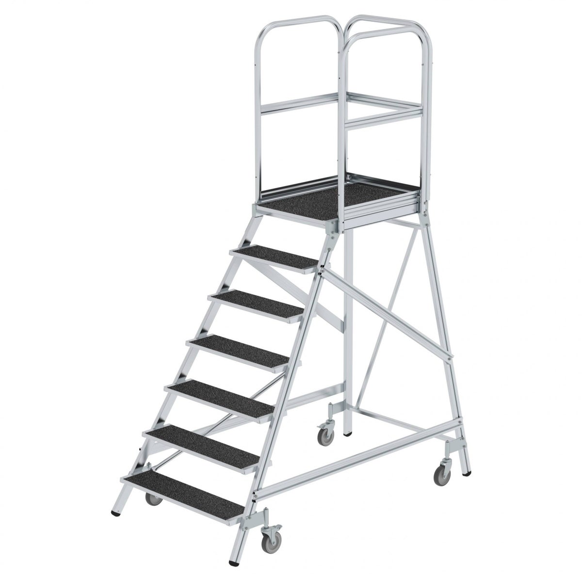 MUNK Mobiele Platformladder R13 Korund 7 Treden