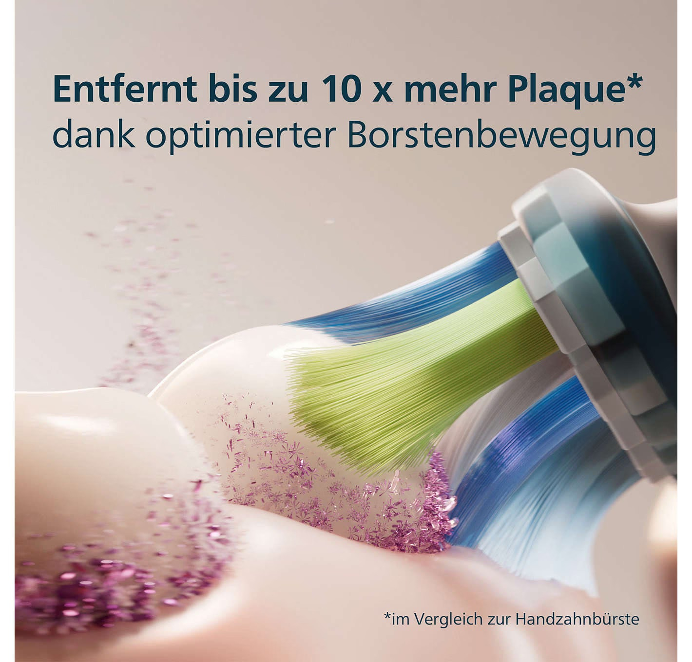 (4er Set) C3 Premium Plaque Defence Ersatz Zahnbürstenkopf für Philips Sonicare Elektrische Zahnbürsten (HX9044/33) - Schwarz