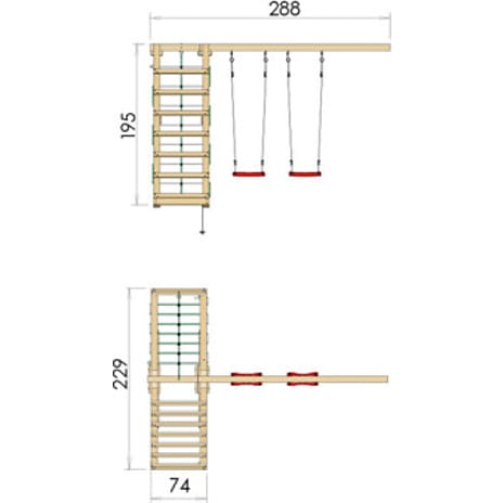Jungle Gym 2-Climb Module 200
