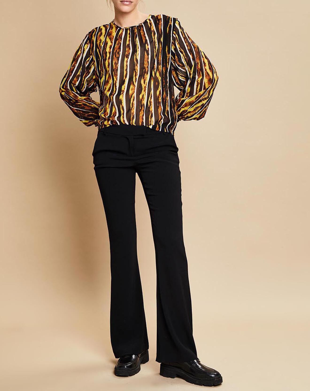 Belair Blouse Bisous noir/marron