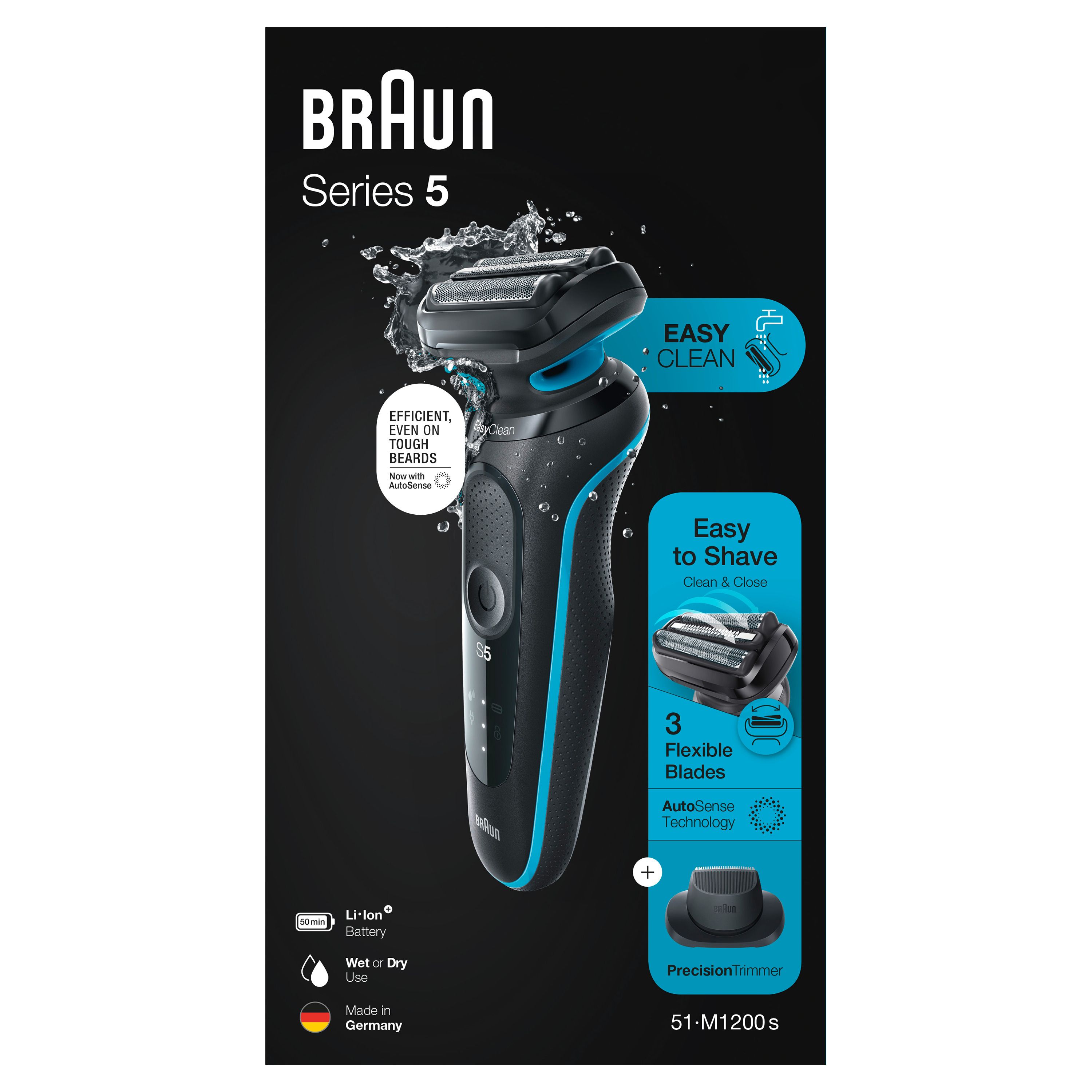 Braun - Elektrischer Rasierer für Männer 