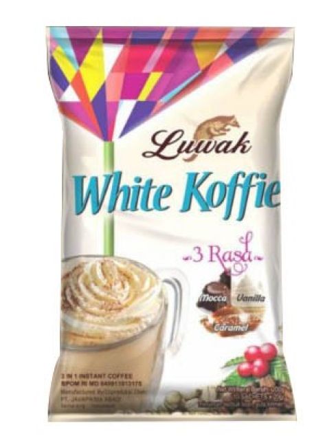 Luwak Witte Koffie 3 smaken Mokka, Vanille, Karamel 10x20g