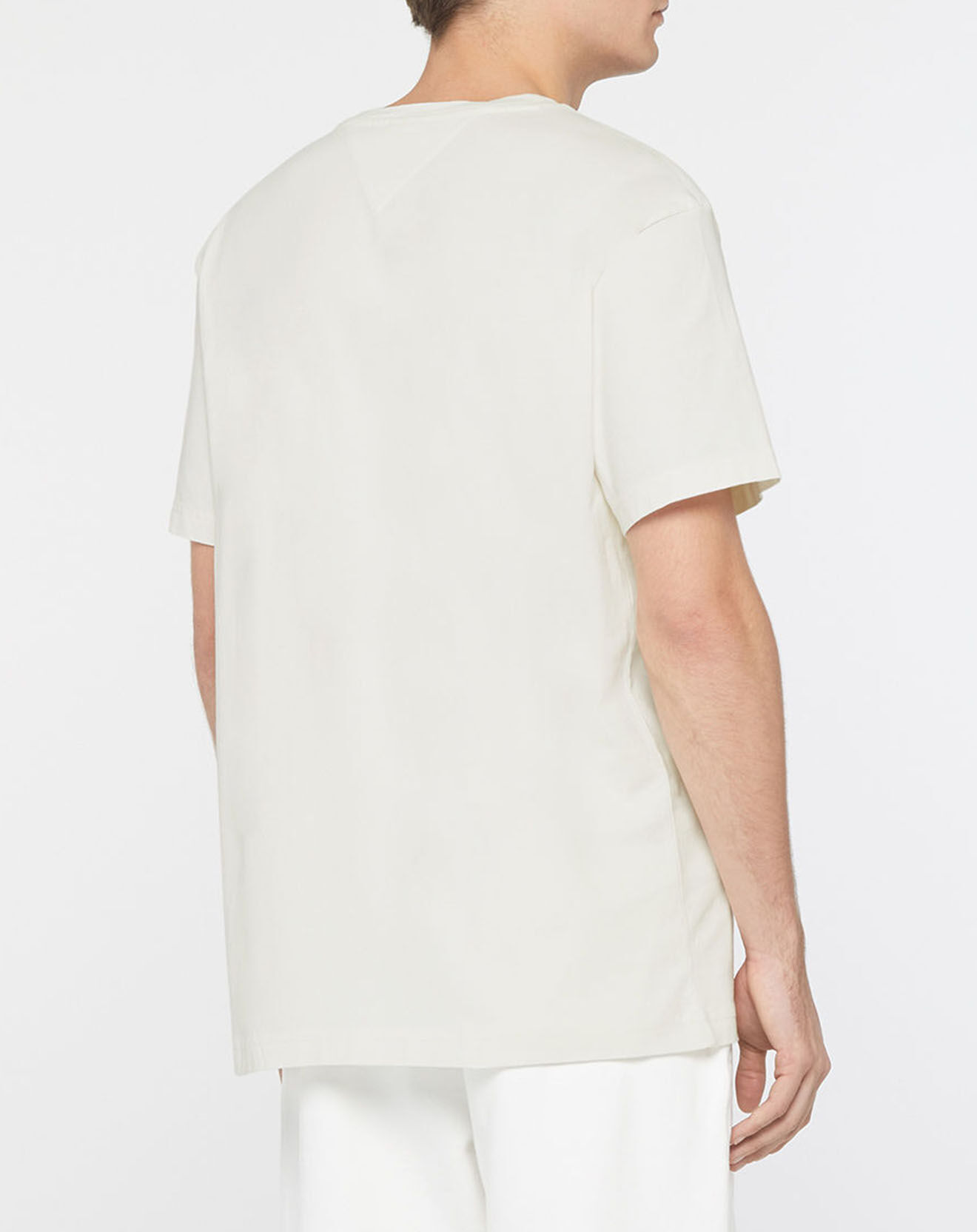 Tommy Jeans T-Shirt 100% Coton Bio Abo Tjm Collegiate écru