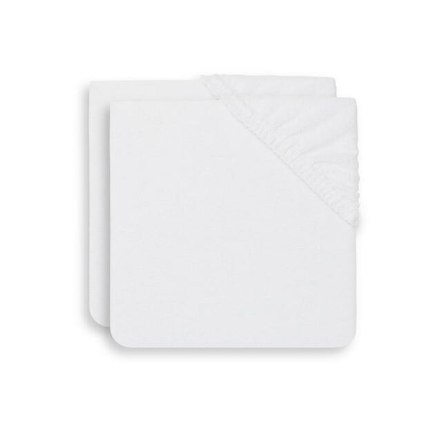Lot de 2 Housses Matelas à Langer Éponge 50x70cm White - JOLLEIN