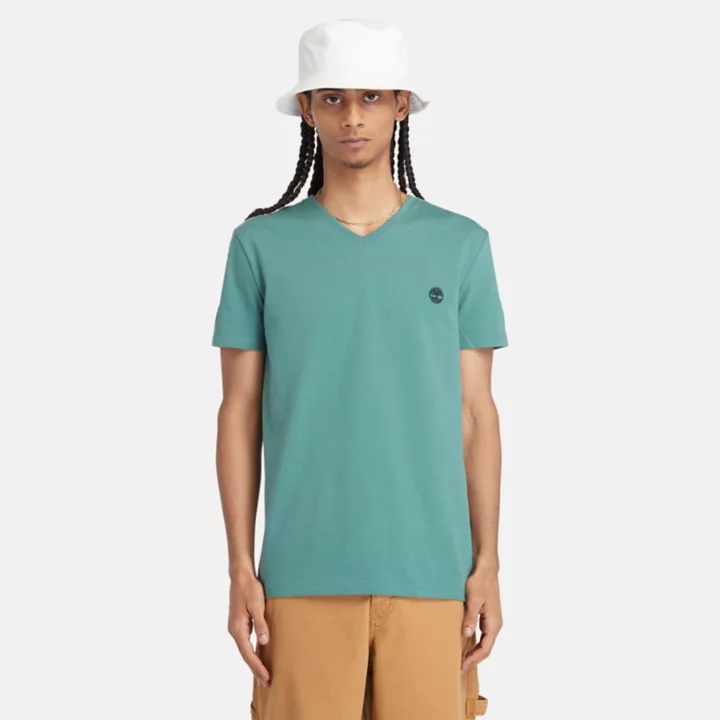 T-shirt Dunstan River pour homme en bleu sarcelle