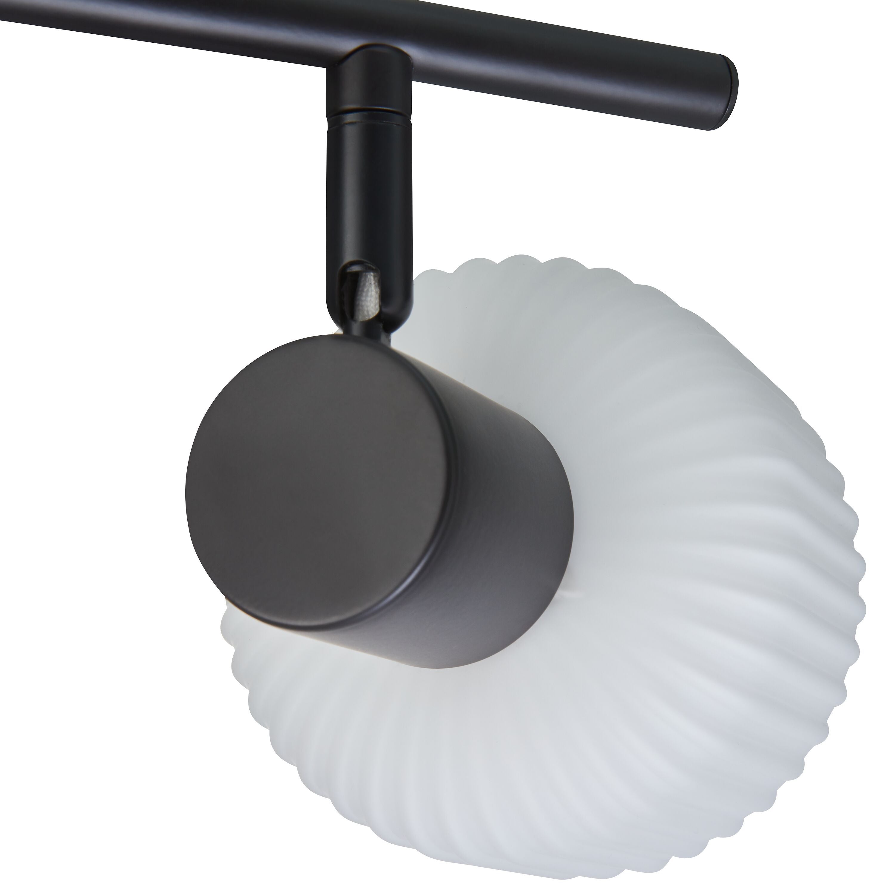RINO Balkenspot 2flg. - Schwarz, Weiss / B: 30.0 cm x T: 10.0 cm x H: 14.0 cm
