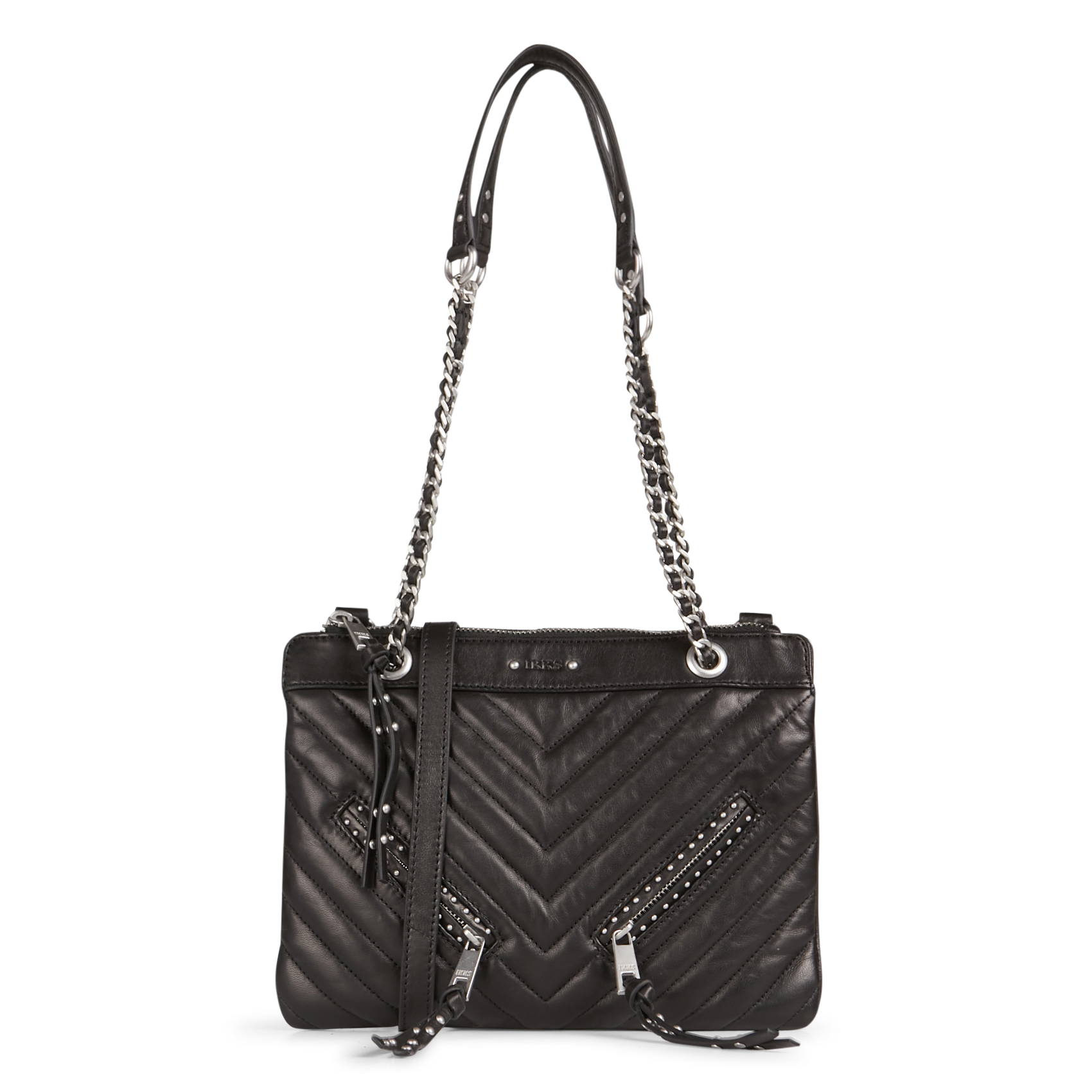 Sac bandoulière en cuir | Noir