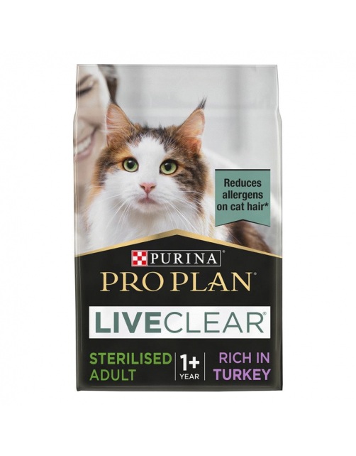 Pro Plan Cat Liveclear Sterilised Adult Kalkoen - Kattenvoer