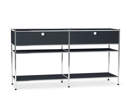 Konsole Metall »CN3« mit 2 Schubladen, schwarz