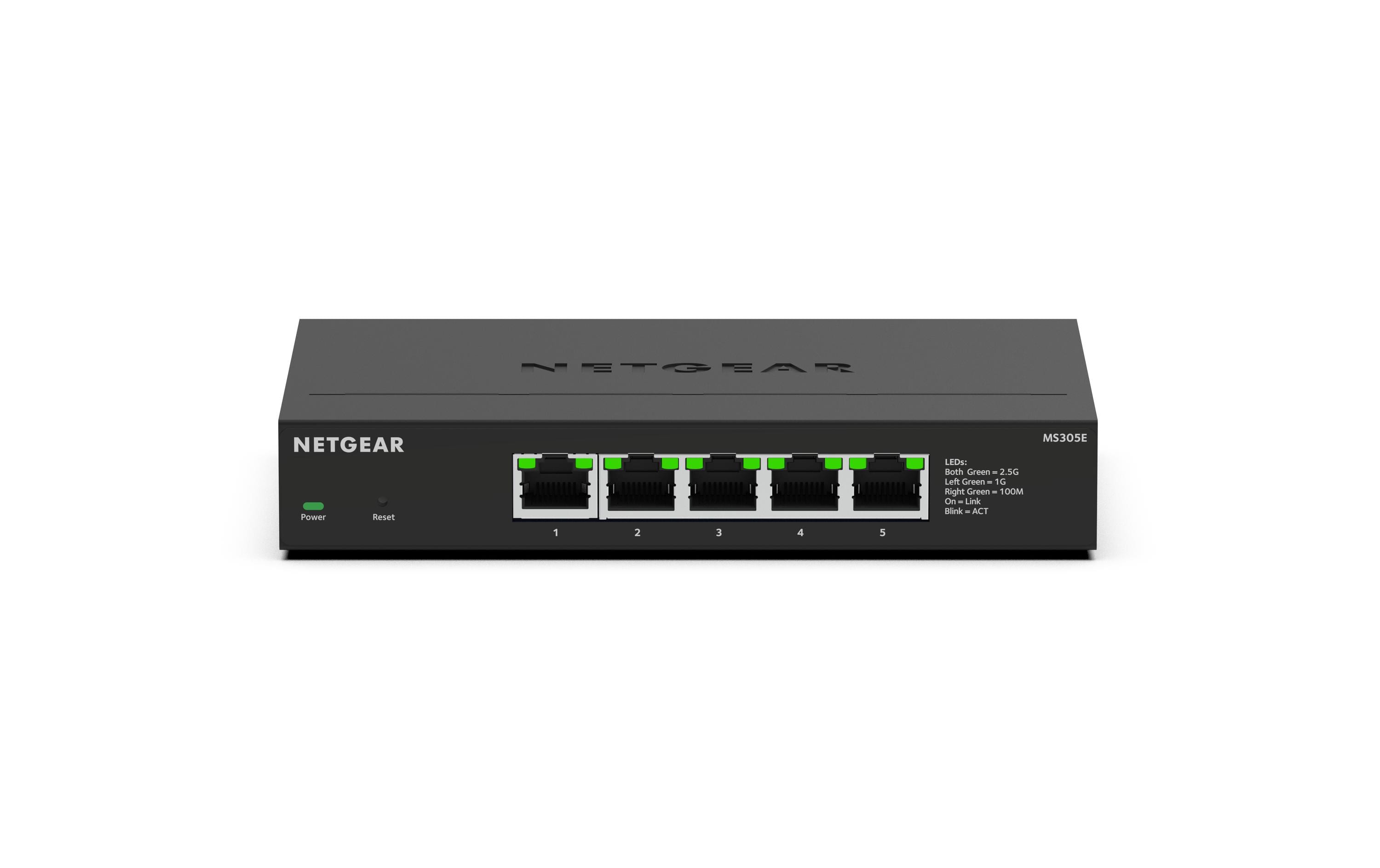 Switch MS305E 5 x 2.5G Port<br>5-Port Multi-Gigabit 2.5G Ethernet Unmanaged Switch