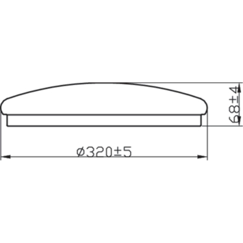 Philips badkamer LED plafondlamp Canopus 1x17W 2700K wit