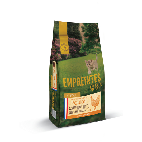 Croquettes pour Chaton au poulet sans céréales 3kg