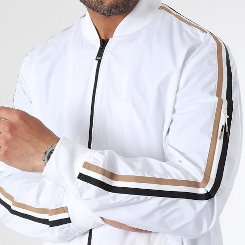 Vestes Zippées A Bandes Coltrane 50493675 Blanc