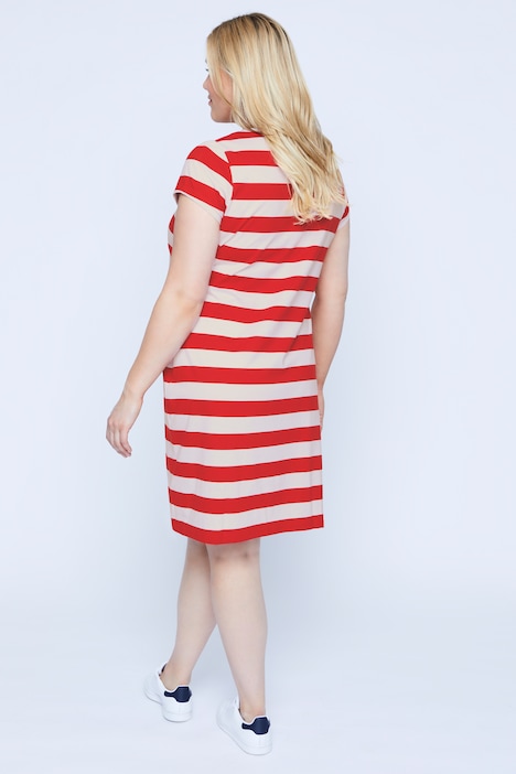Bellieva Kleid, Jersey, Halbarm, seitliche Raffung, Biobaumwolle, GOTS