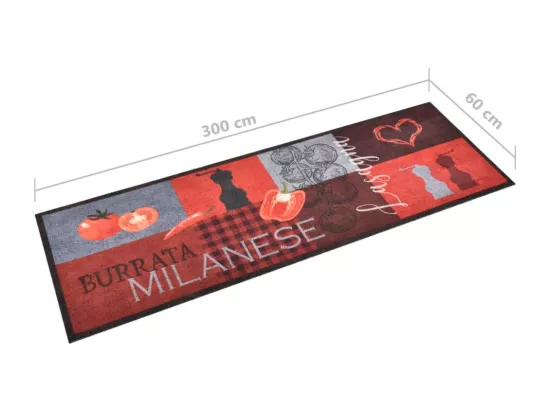 Tapis de cuisine lavable Tomates 60x300 cm