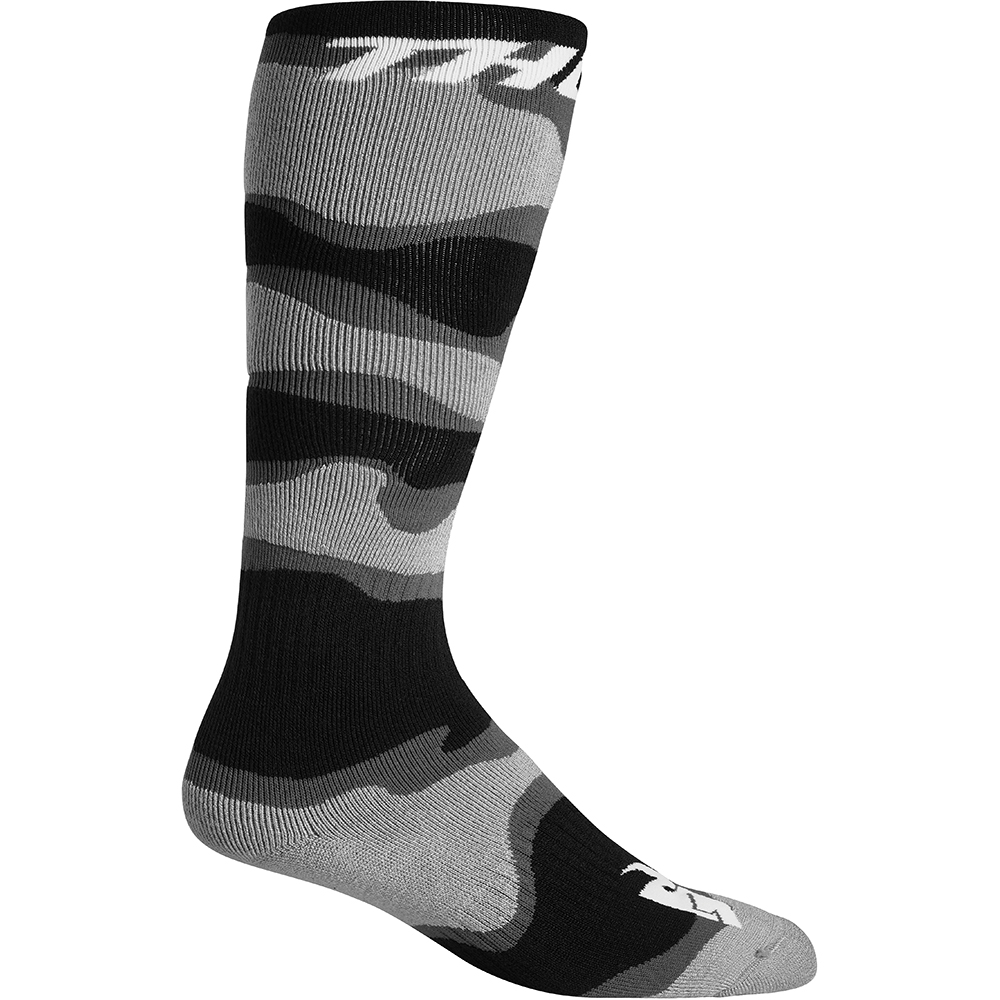 Thor Motocross - Chaussettes enfant Youth MX Camo Camouflage Gris / Blanc