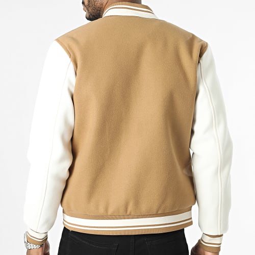 Veste Teddy Beige Blanc