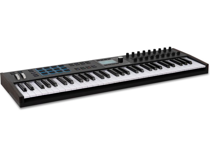 Arturia Keyboard Controller KeyLab 61 mk3 Schwarz Controller-Keyboard mit 61 Tasten und Software Bundle