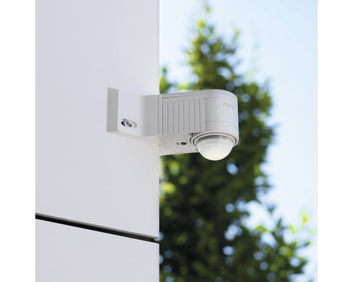Steinel IS 240 DUO witte bewegingsmelder IP54 incl. hoekwandbeugel