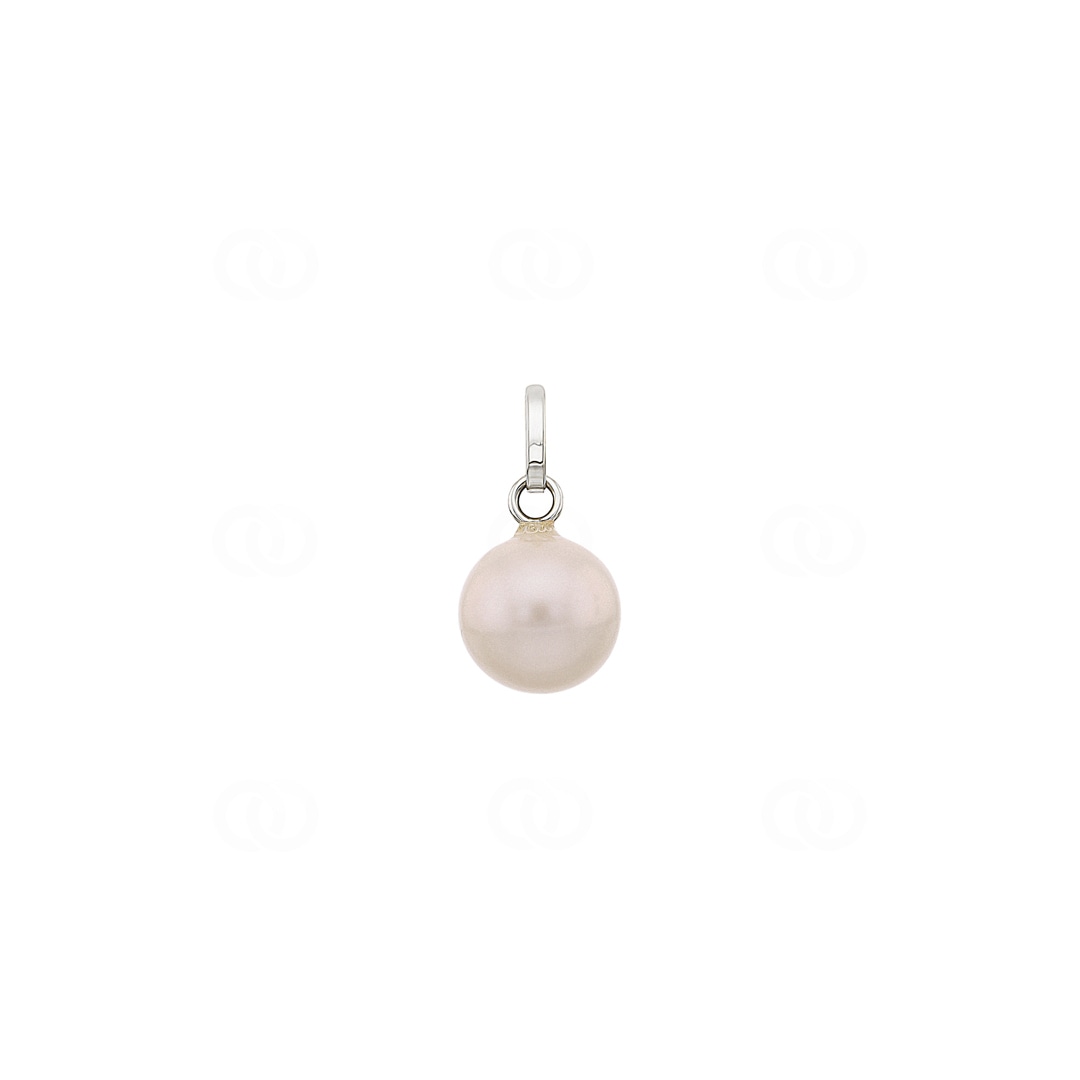 Anhänger 750/18 K Weissgold mit Süsswasserzuchtperle Ø 8mm