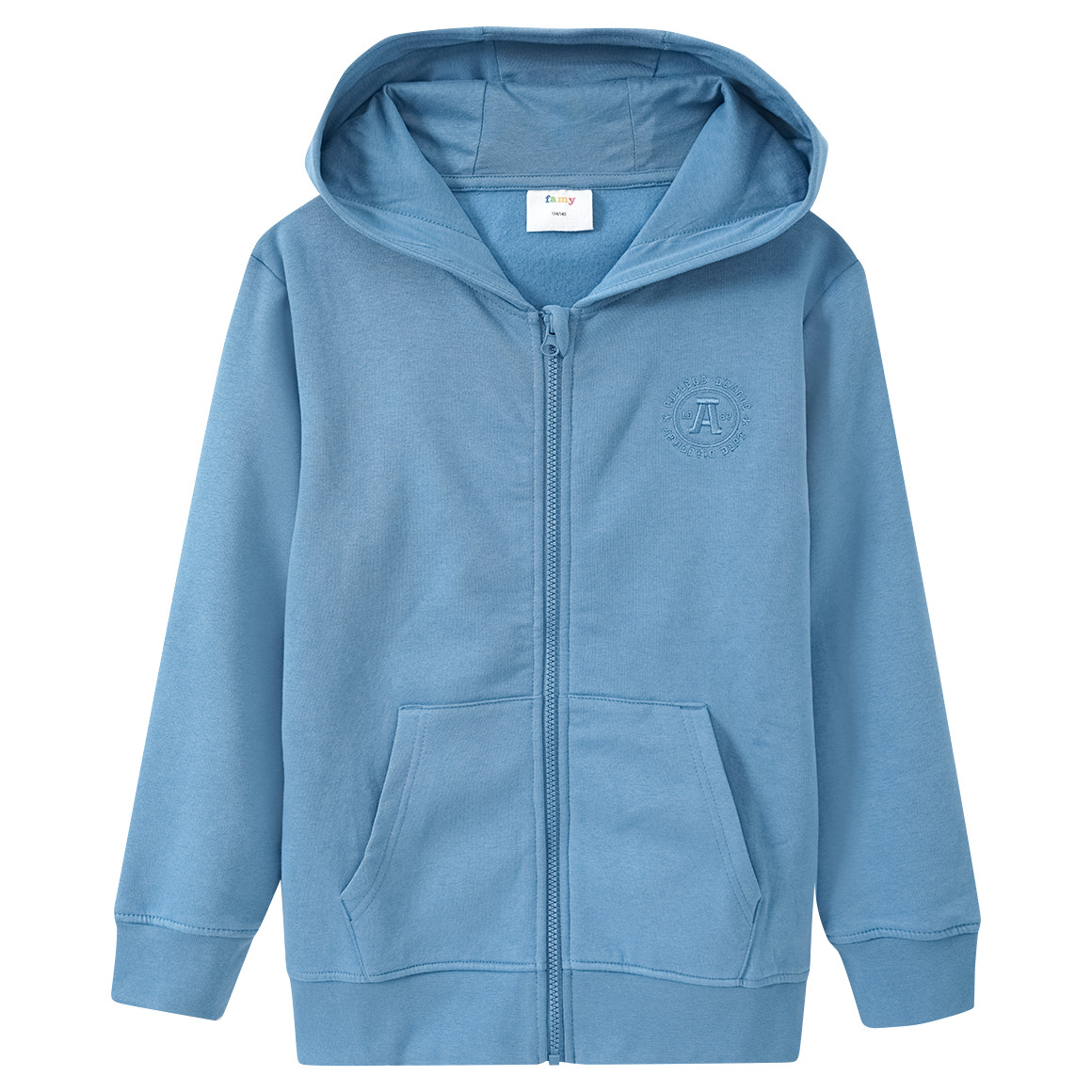 Famy Jungen Sweatjacke mit Bio-Baumwolle blau