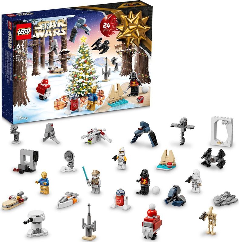 LEGO Star Wars - Adventkalender 2022 - Multicolor - Kunststof - 24 Deurtjes