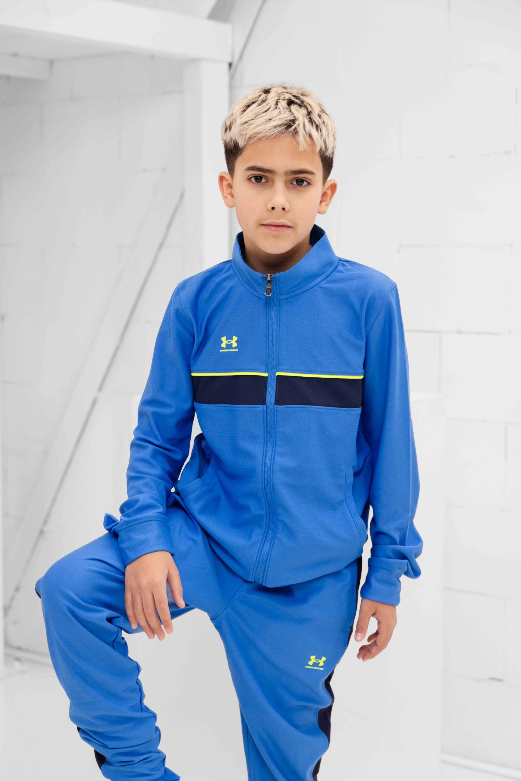 Under Armour Challenger Trainingspak Kids Blauw/Geel