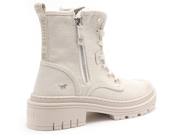 Mustang boots bottine plates femme 1421501 beige