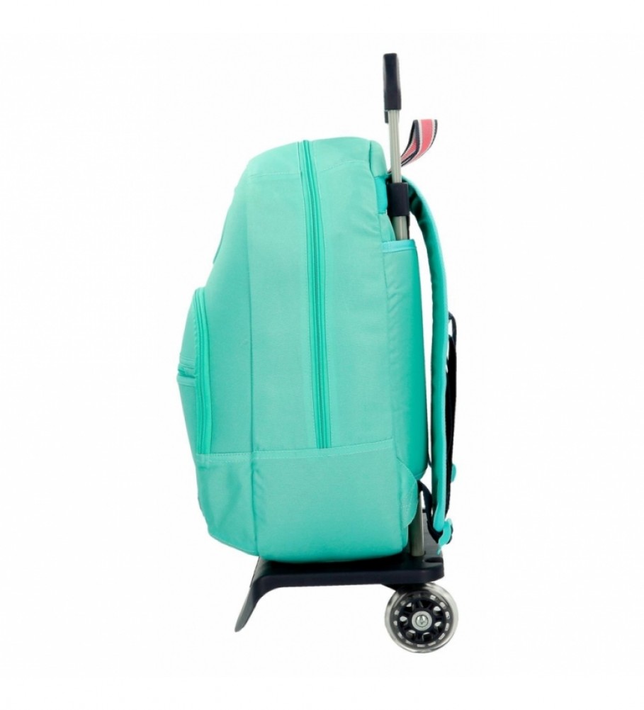 Enso Mochila con carro Basic -32x46x15cm- Turquesa