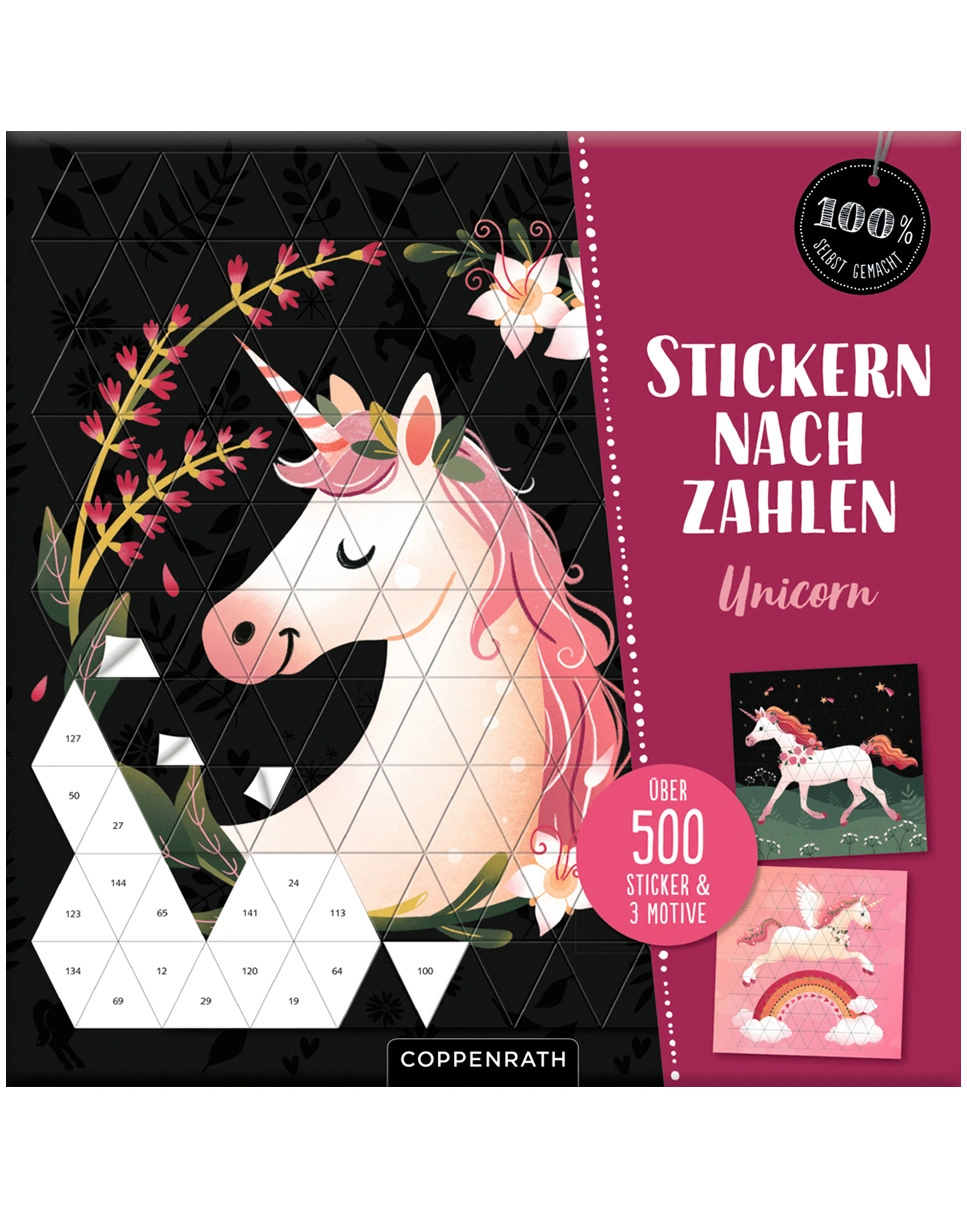 Stickern nach Zahlen 100% SELBSTGEMACHT - UNICORN